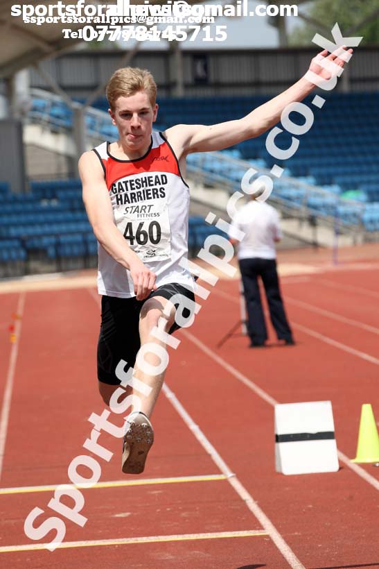 Mens under-20s triple jump, Northern Senior and Under-20s Champs., Sports City, Manchester. Photo: David T. Hewitson/Sports for All Pics